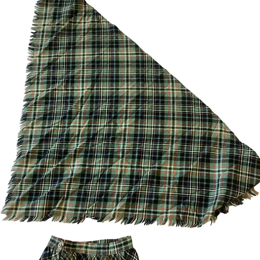 Vintage The Limited Wool Blend Skirt with Matching Scarf